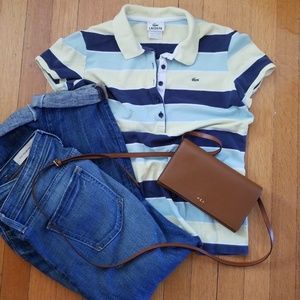Striped Lacoste Polo